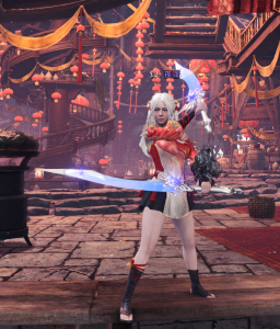 怪物猎人世界-耀蓝拳套双剑-小小MOD吧