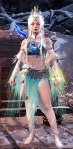 怪物猎人世界外观-观山海青鸟-小小MOD吧