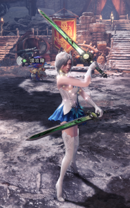 怪物猎人世界武器mod-竹叶青 双刀-小小MOD吧