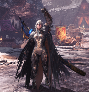 怪物猎人世界外观mod-黑色帅气战甲-小小MOD吧