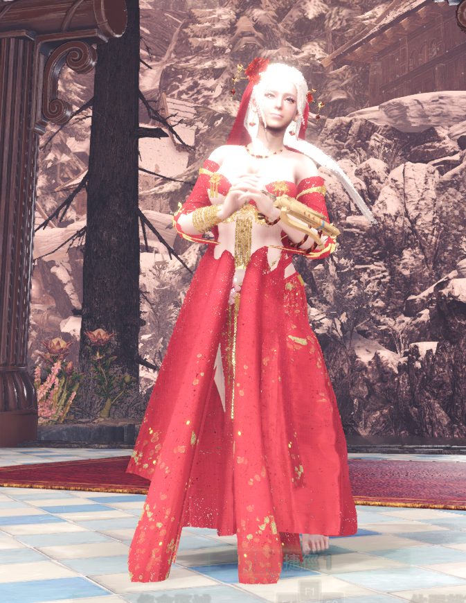 怪物猎人世界外观mod-嗜血印女祭司【原版】衣服不反光替换浴场 怪物猎人世界外观mod-嗜血印女祭司【原版】衣服不反光替换浴场