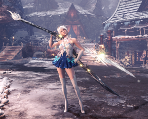 怪物猎人世界武器mod-锋诀-绝地天通刀 三合一 替换太刀三天刀-钢龙大剑-冰魔双刀-小小MOD吧