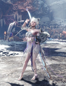 怪物猎人世界外观mod-幽兰沐月 含发型 替换银骑士-小小MOD吧