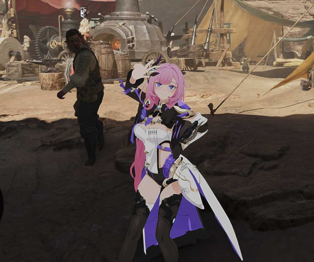 怪物猎人荒野mod-爱莉希雅替换预购特典套或工会王牌（粉色妖精小姐）-小小MOD吧