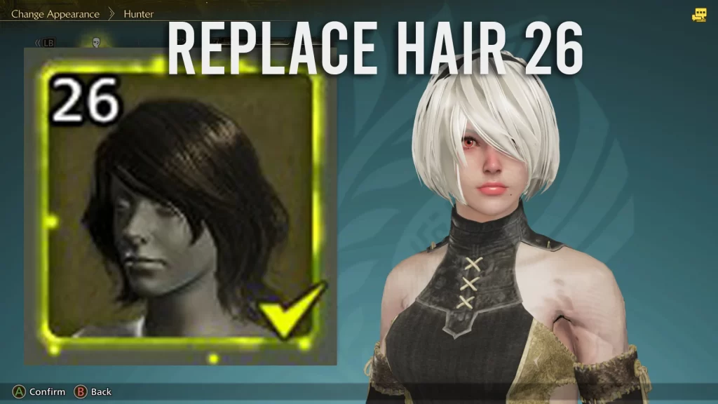 怪物猎人荒野mod-2B 头发 怪物猎人荒野mod-2B 头发