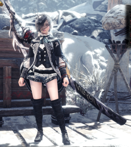 怪物猎人世界mod-黑色瘟疫公主+太刀替换浴场套+苍星刀舞龙-小小MOD吧