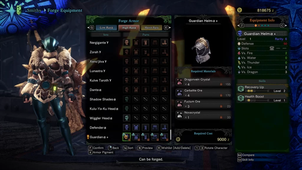 怪物猎人世界mod-更改装备解锁时间及材料 怪物猎人世界mod-更改装备解锁时间及材料