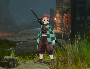 怪物猎人崛起mod-炭治郎+水之呼吸太刀特效-小小MOD吧