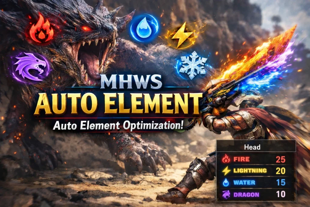 怪物猎人荒野mod-自动切换元素属性-小小MOD吧