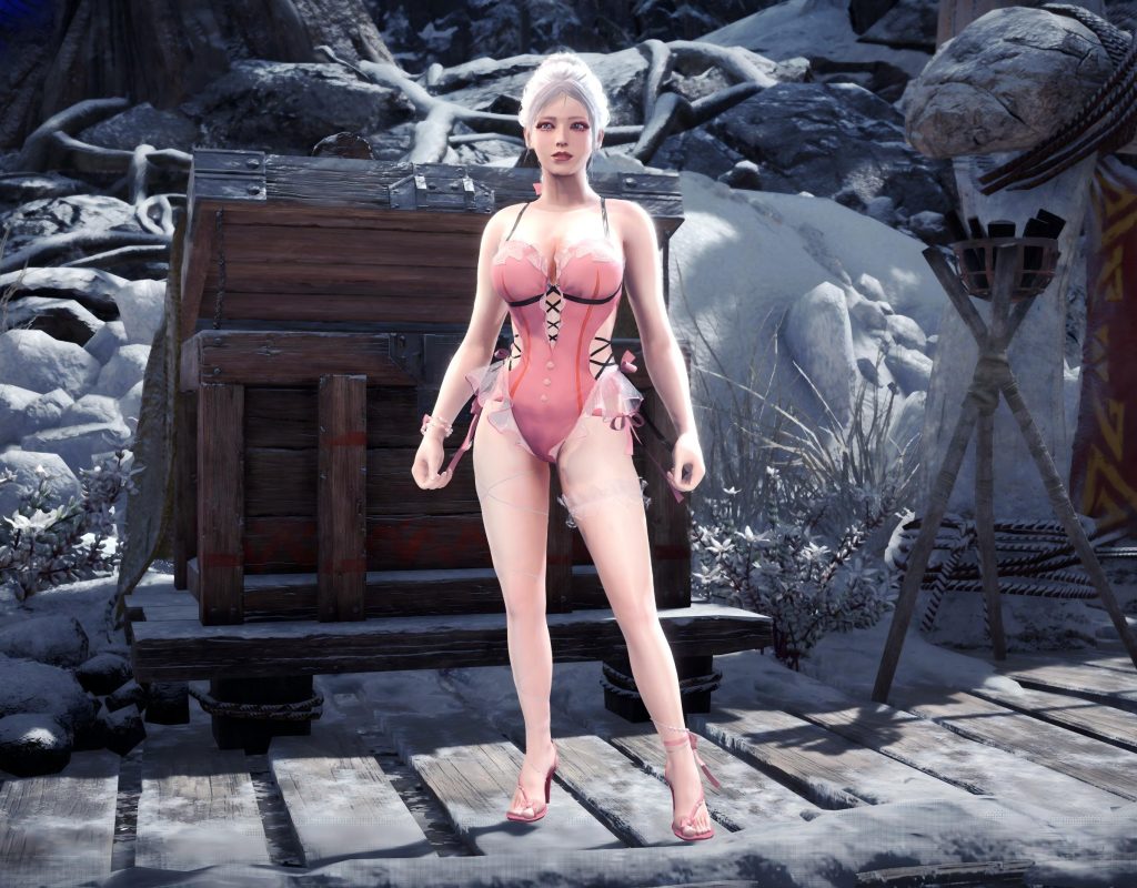 怪物猎人世界mod-泳装-初夏绯莓-小小MOD吧