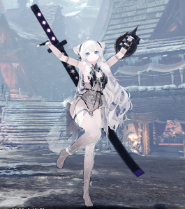 怪物猎人世界mod-mizuki_dress+特效会心太刀-小小MOD吧