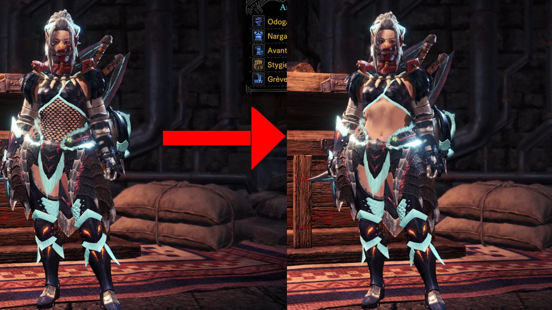 Nargacuga Armor 露脐上衣-小小MOD吧