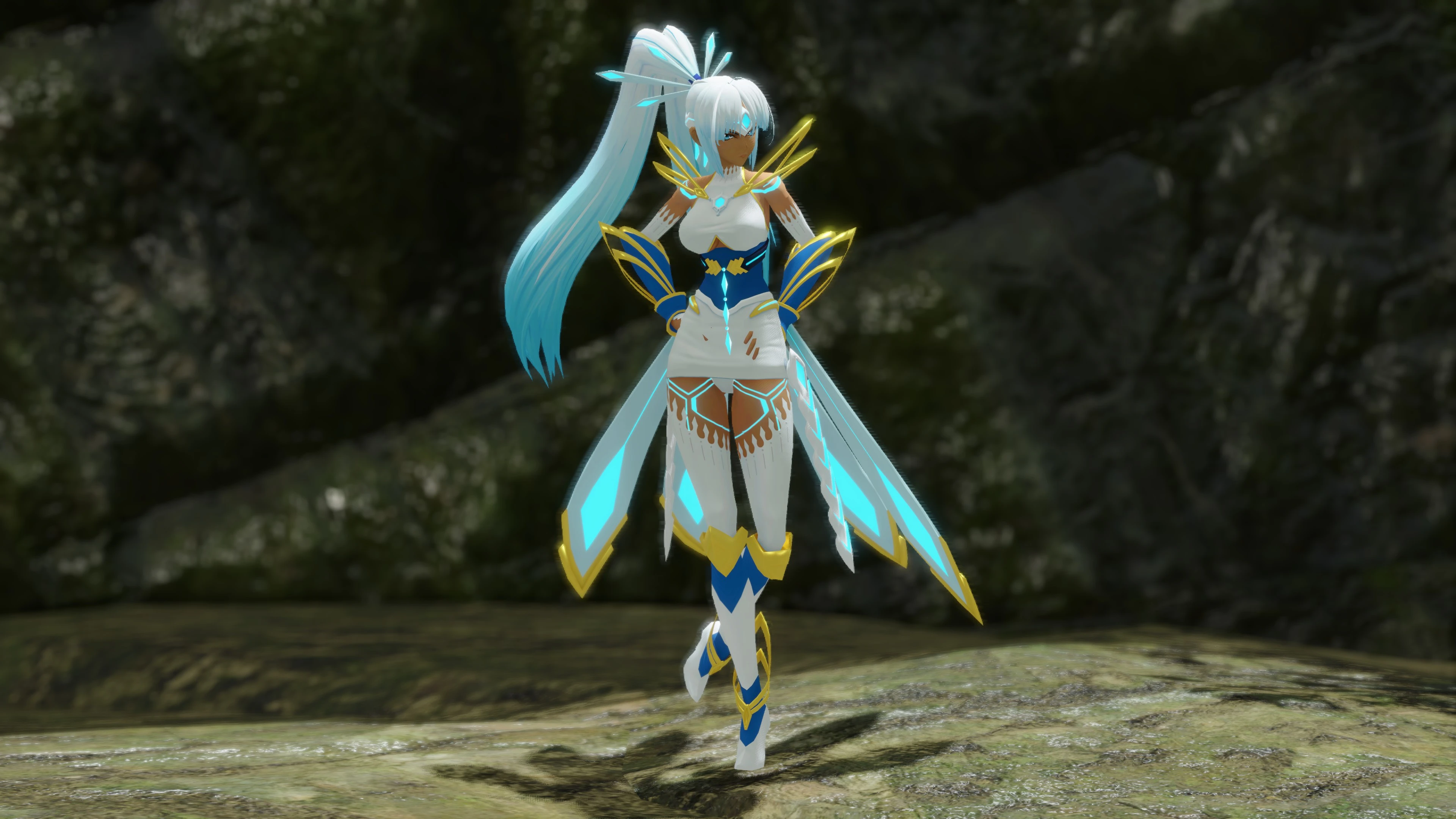 Xenoblade Chronicles 2 Perun with weapon （IG Lance）-小小MOD吧