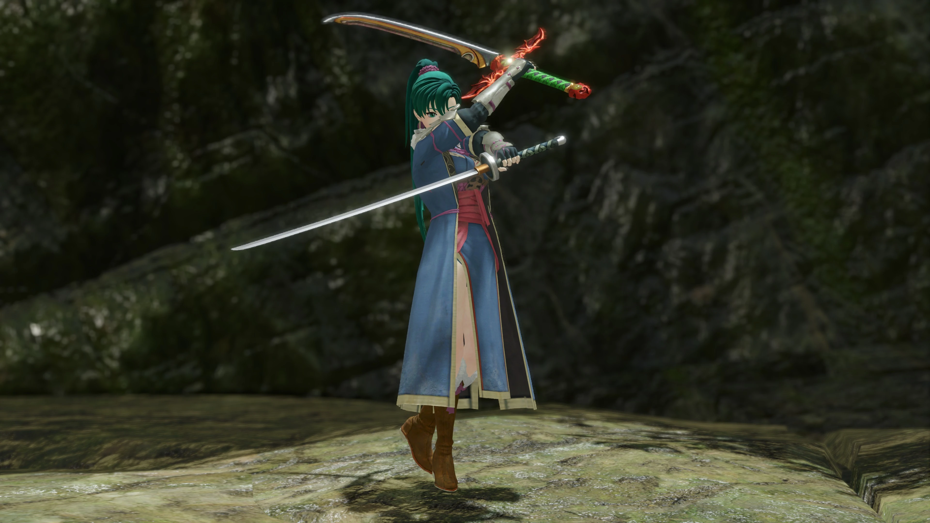 《火焰纹章勇士》中的林恩（剑士版）带武器-小小MOD吧