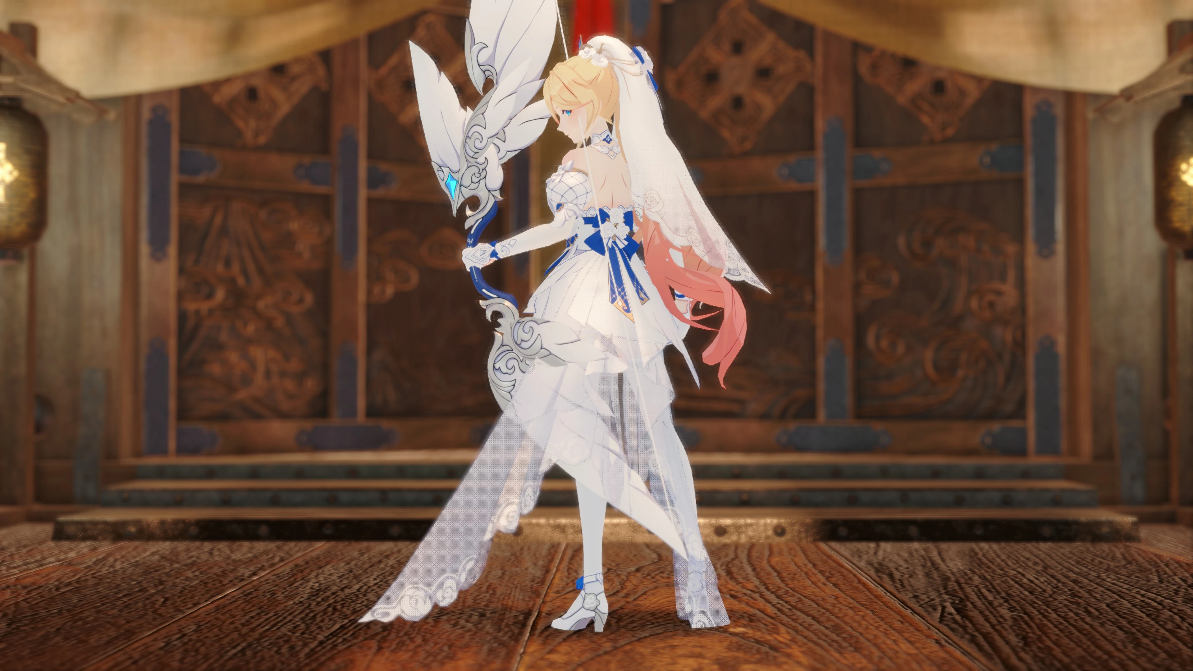 崩坏 3rd Durandal （Stellar Promise） with weapon （DB Bow）
