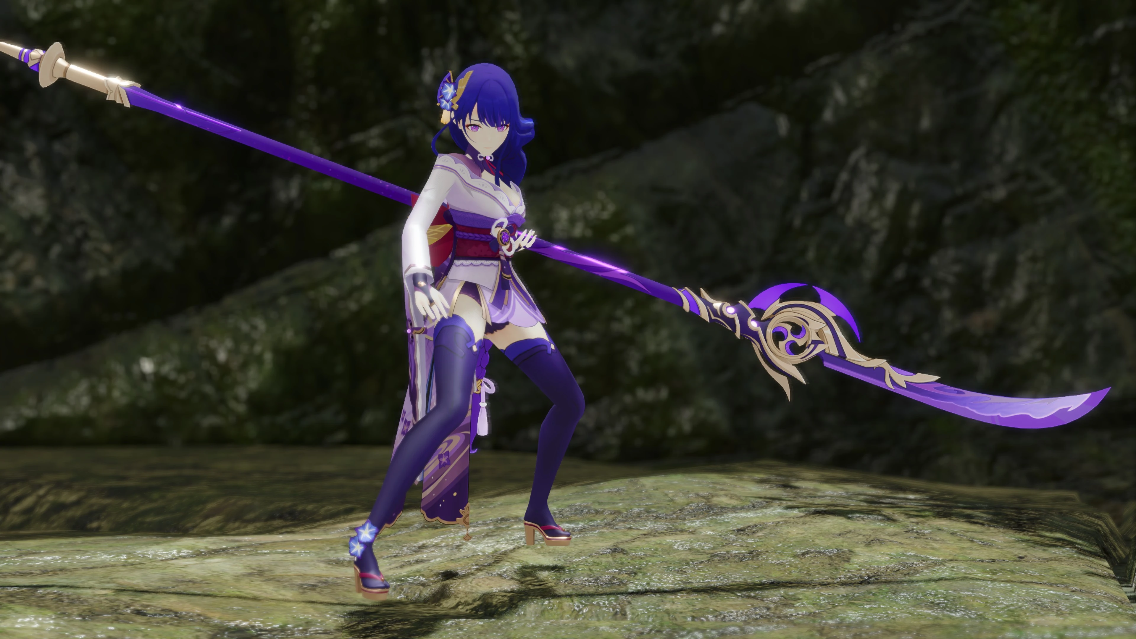 Genshin Impact Raiden Shogun with weapon （LS IG）