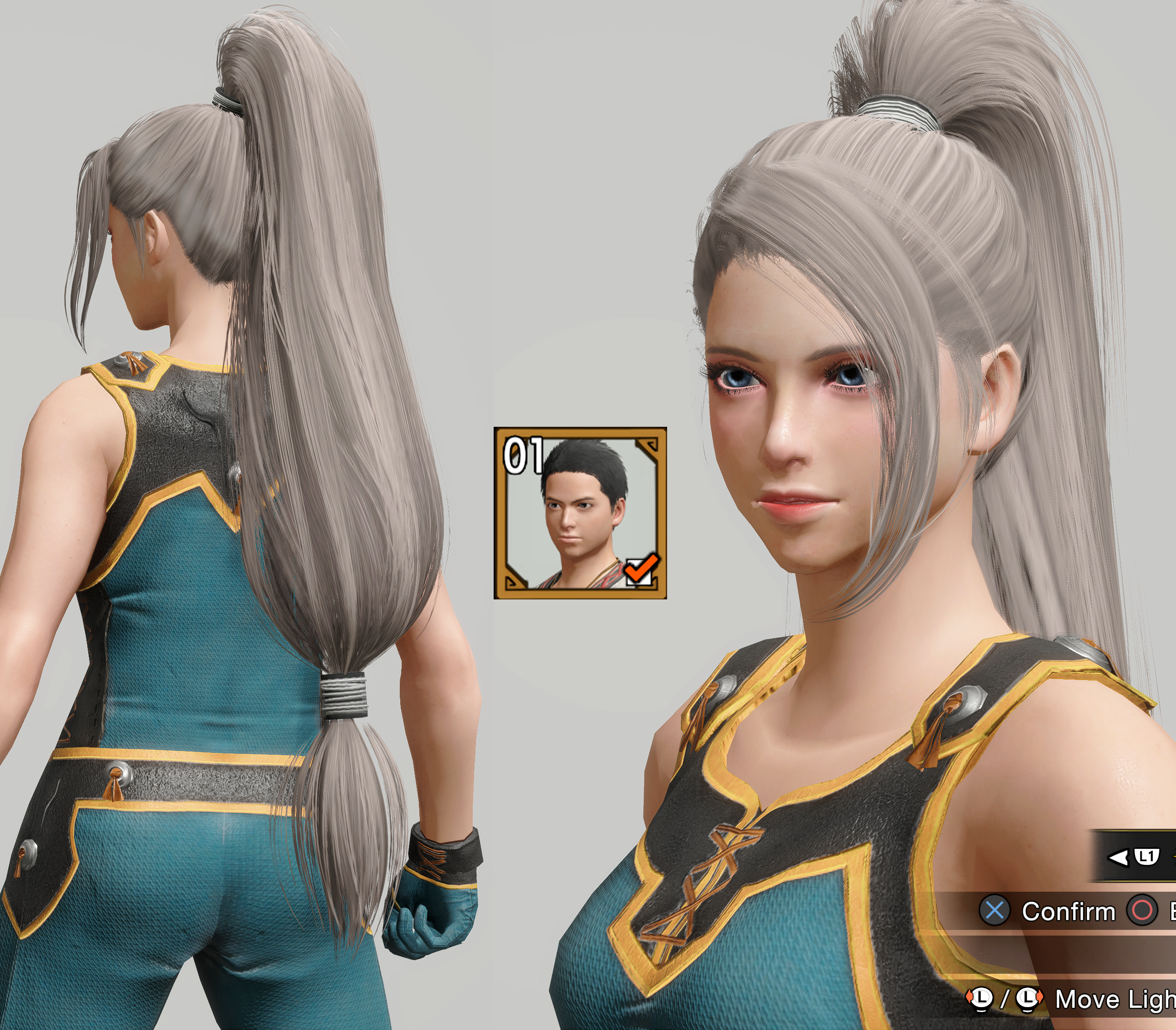 【怪物猎人崛起外观MOD】Swipe Bang Ponytail-小小MOD吧