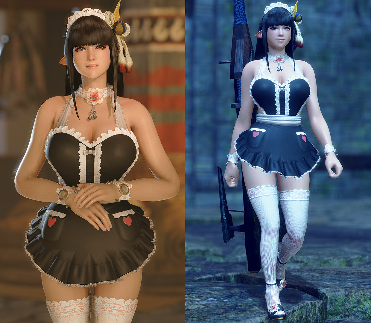 【怪物猎人崛起外观MOD】Maid Bikini Apron – Hinoa-小小MOD吧