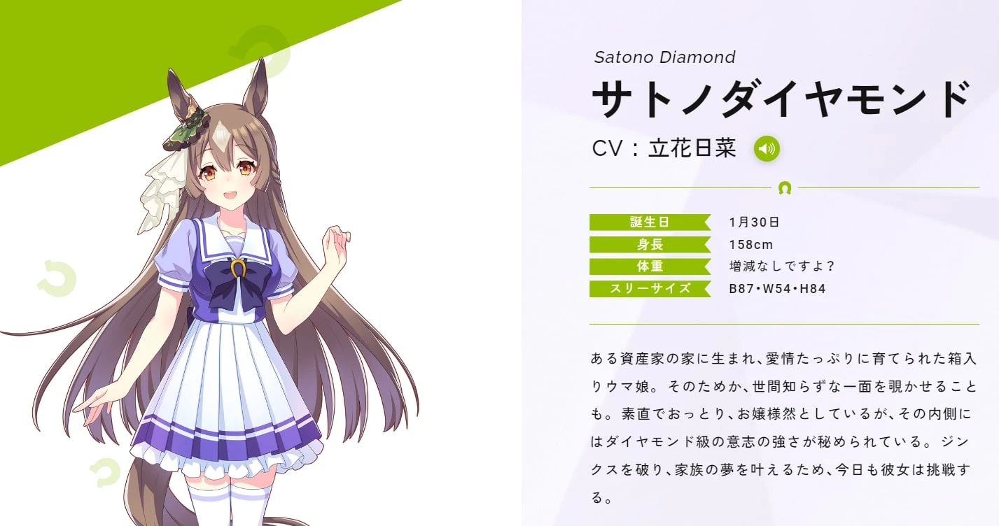 Umamusume Satono Diamond 角色配音-小小MOD吧